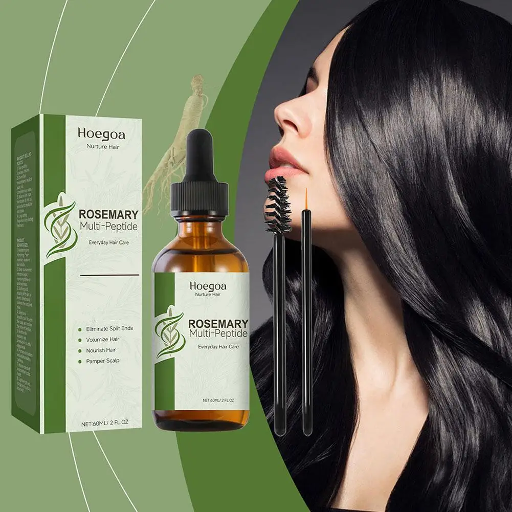 60ml olio di rosmarino per uomo donna prodotti a crescita rapida oli essenziali trattamento anticaduta del cuoio capelluto cura dei capelli Y0T7