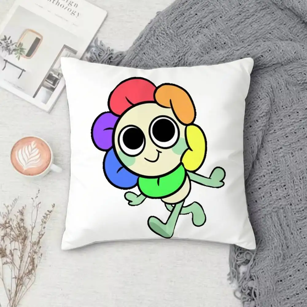 Dandys World Sprout Double-sided Printed Square Pillow Cover Decorative Cushion Cover for Sofa Bedroom Bedside - Detail 1