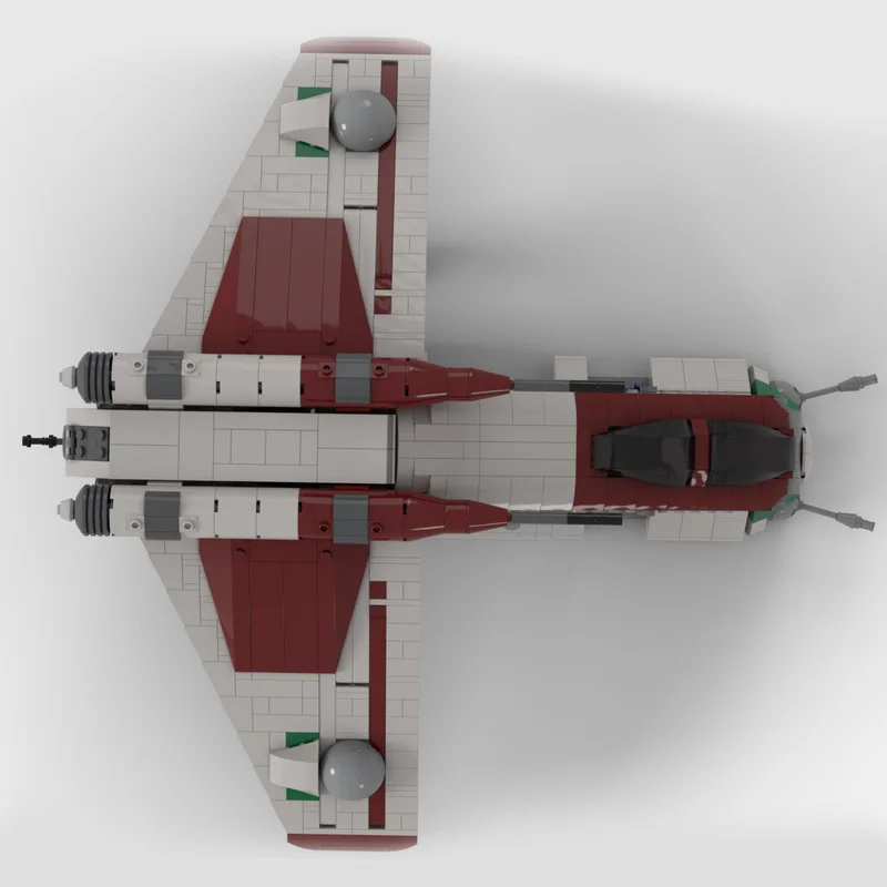 1679 قطعة الفضاء العسكرية مخصصة MOC الارتفاعات المنخفضة الاعتداء النقل سفينة الفضاء معركة لتقوم بها بنفسك العمارة التجمع لعبة مجسمة هدية #5