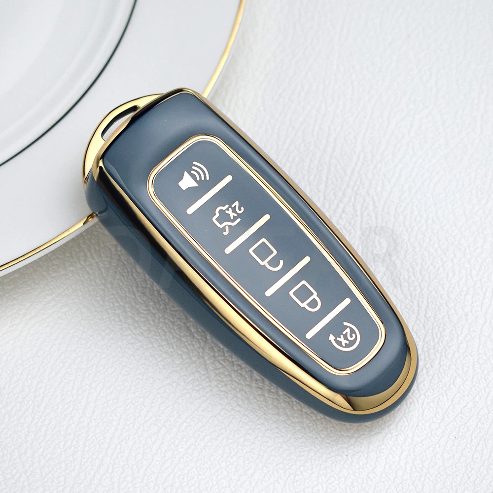 TPU Car Remote Control Key Case Cover for Ford Focus Edge Explorer Expedition C-Max Escape Flex Titanium Shell Fob Holder
