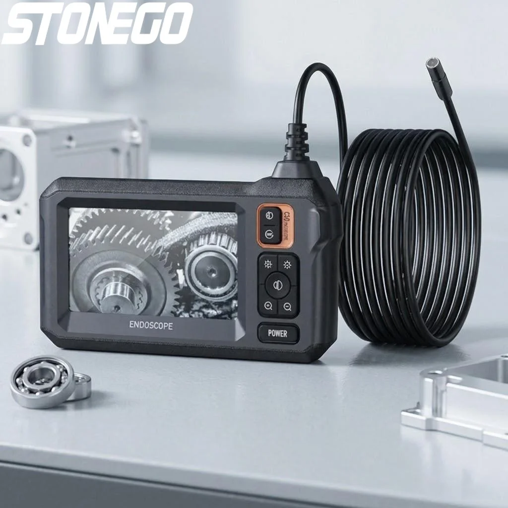 

1080P HD WiFi Endoscope 43 Inch Display 1 5 10m Cable Dual Camera 2600mAh for Auto Electrical Pipeline Inspection Tool