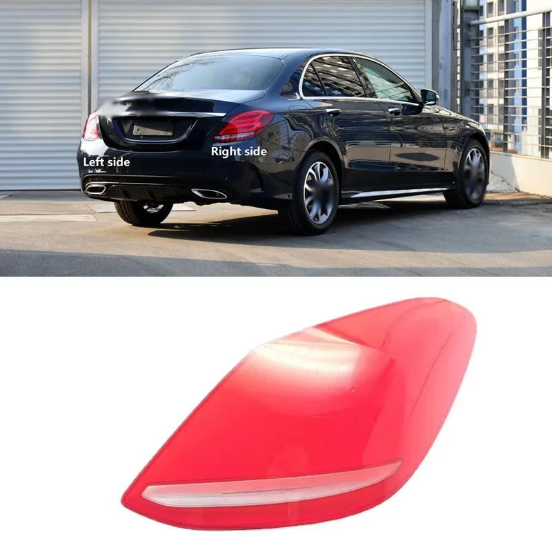 

for Mercedes Benz C-Class 2015-2018 Car Rear Taillight Shell Brake Lights Shell Replace Auto Rear Shell Cover Lampshade