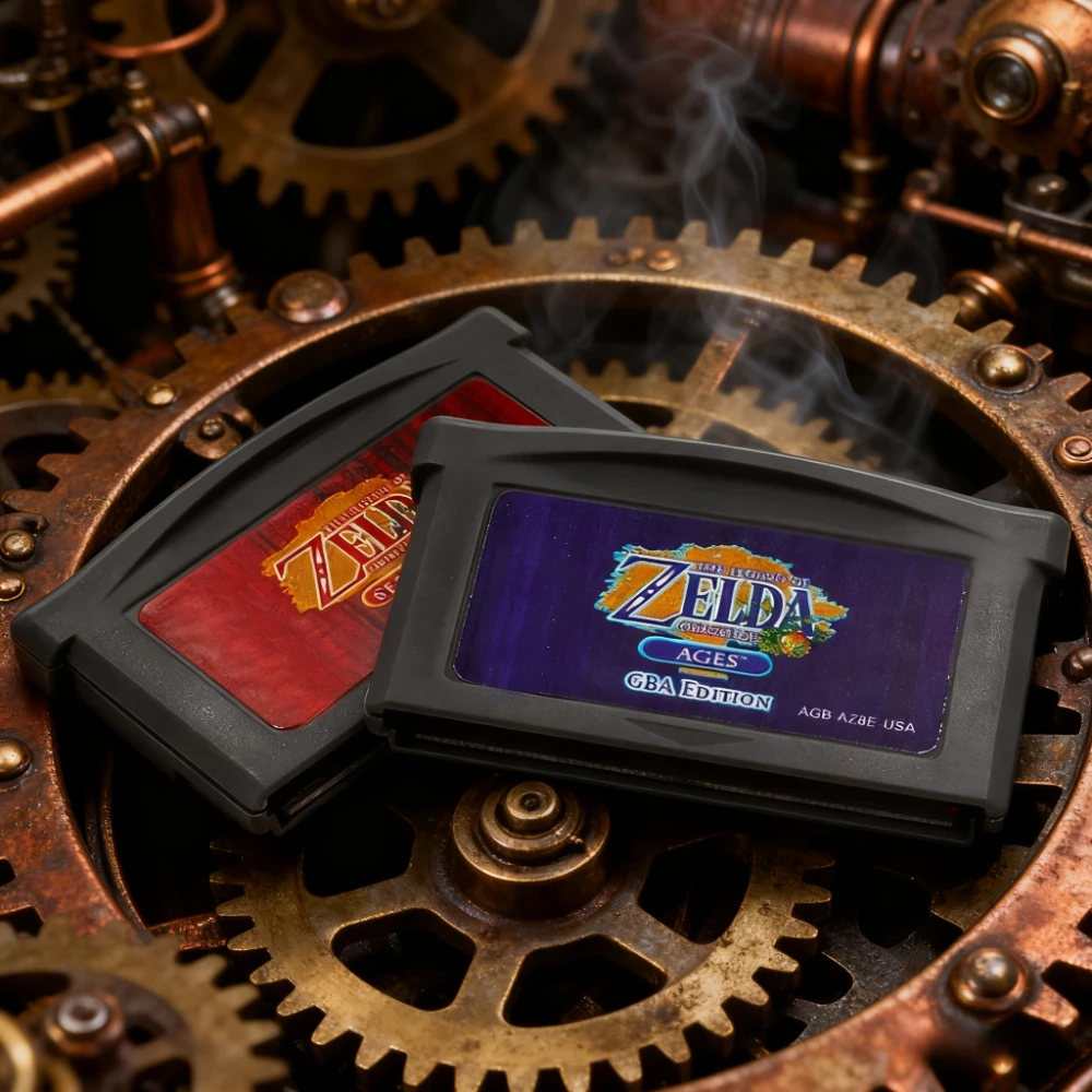 

GBA Game Zeld Series 32 Bit Video Game Cartridge Console Card Minish Cap Four Swords Awakening DX Double Pack for GBA/NDS