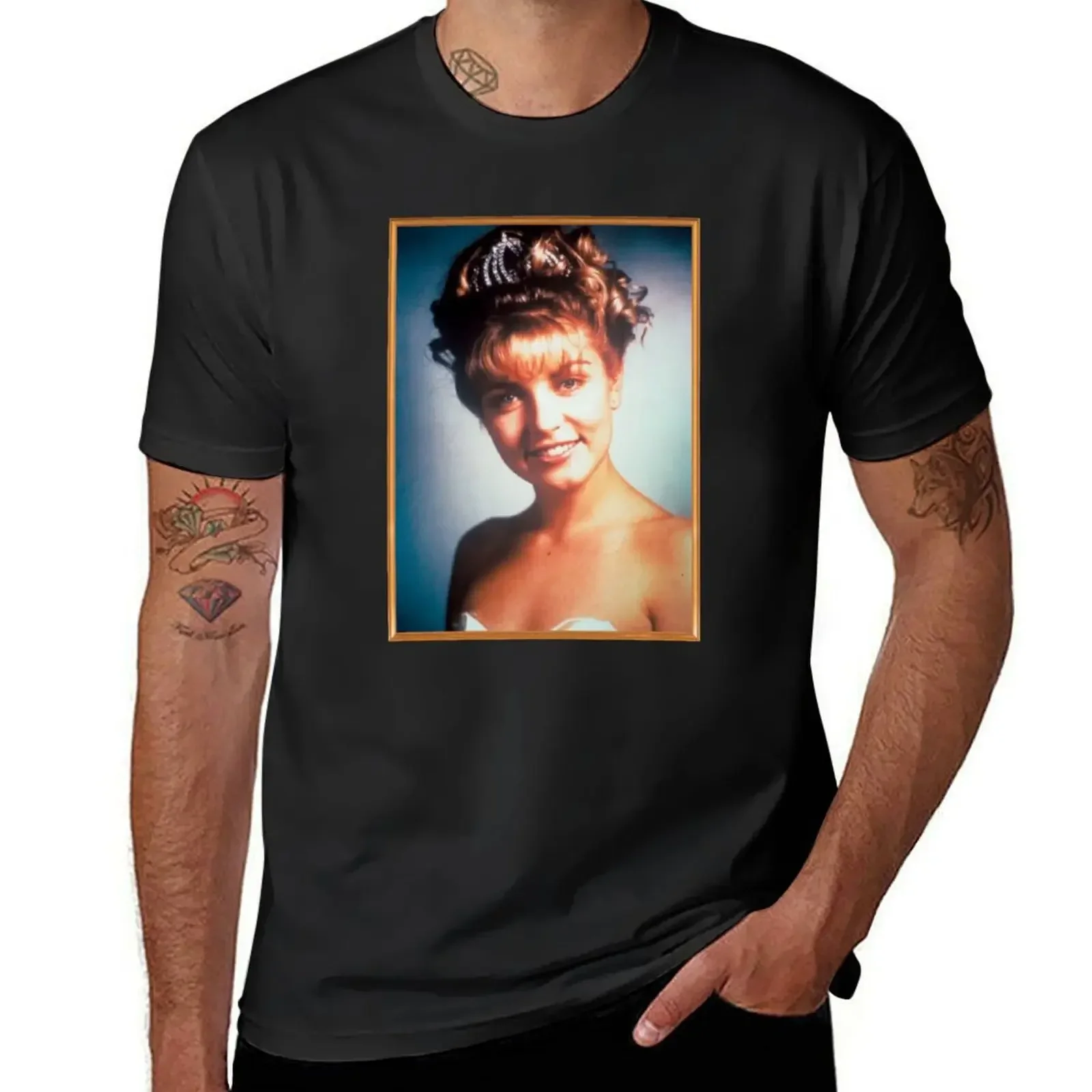 Twin Peaks Laura Palmer Rosy Glow High School Portrait T-Shirt Short sleeve tee oversizeds plus size men clothing