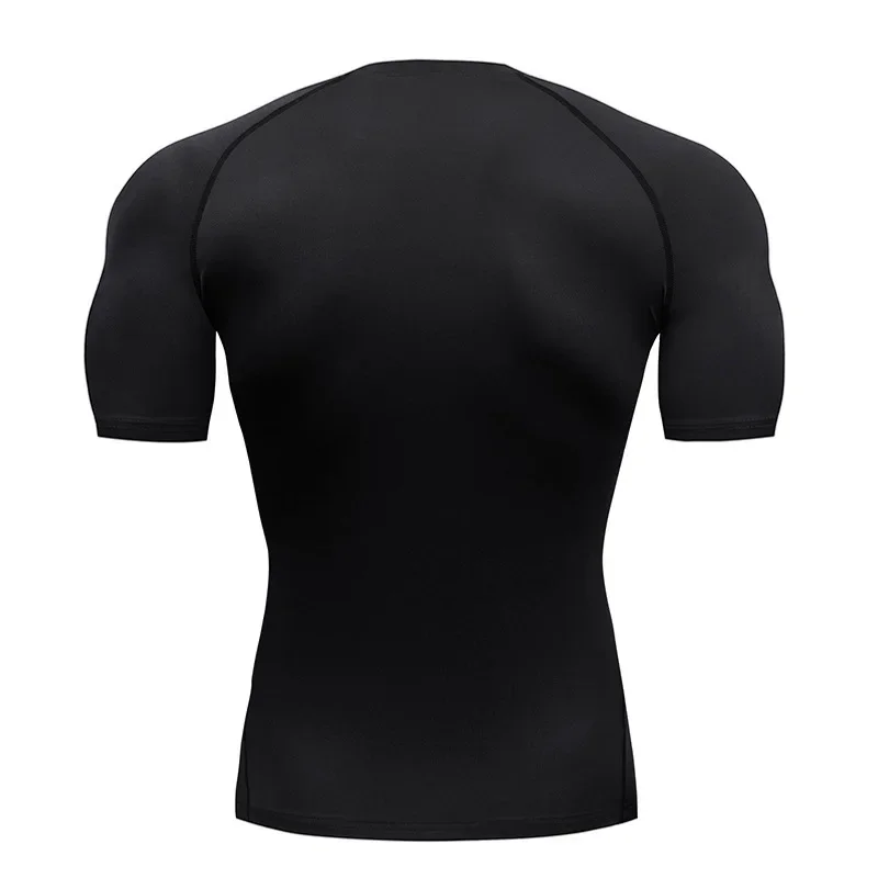 Summer Compression Sweatshirt Short Sleeve Men's Fitness T-Shirt Running Quick-Dry Top Gym Workout Bodybuilding T-Shirt XXS-6XL