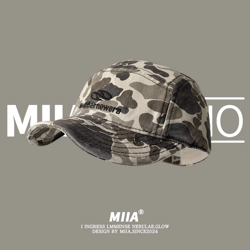 

Retro Tooling Style Embroidery Camouflage Baseball Caps for Men and Women Summer Outdoor Sun Protection Yuppie Hip Hop Hat
