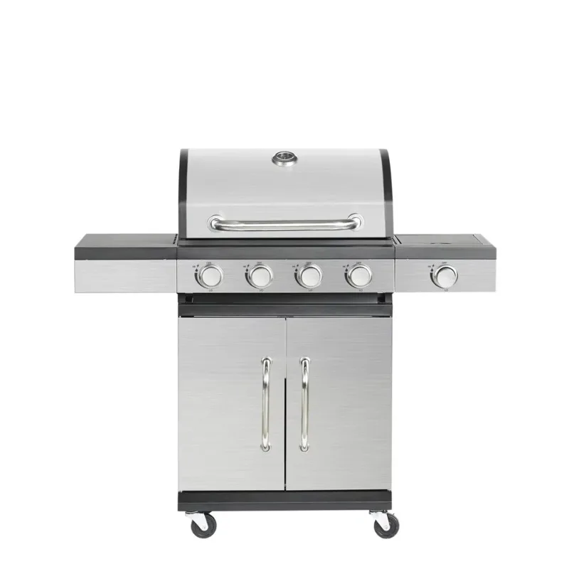 Outdoor Gas Grill Household Courtyard American Barbecue Stainless Steel Black Multi-function Modern Simplicity Model 6080