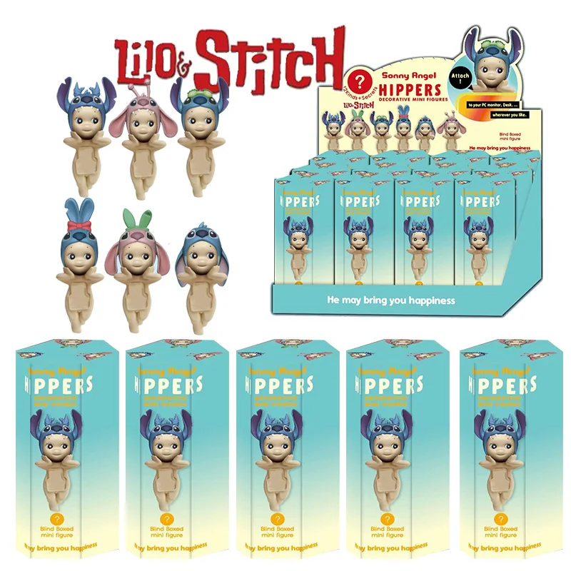 

Stitch Sonny Angel Surprise Blind Box Party Angel Mysterious Blind Box Cute Anime Figures Christmas Model Doll Gifts Kids Toys