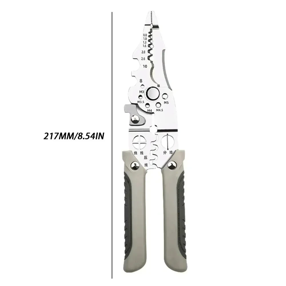 Crimper Cable Cutter Adjustable Automatic Wire Stripper Multifunctional Stripping Crimping Pliers Terminal Hand Tool