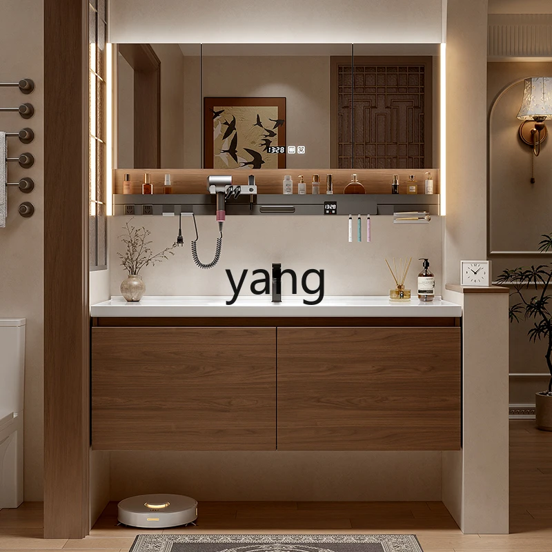 

Lhh antique bathroom cabinet combination ceramic integrated basin washbasin wash basin