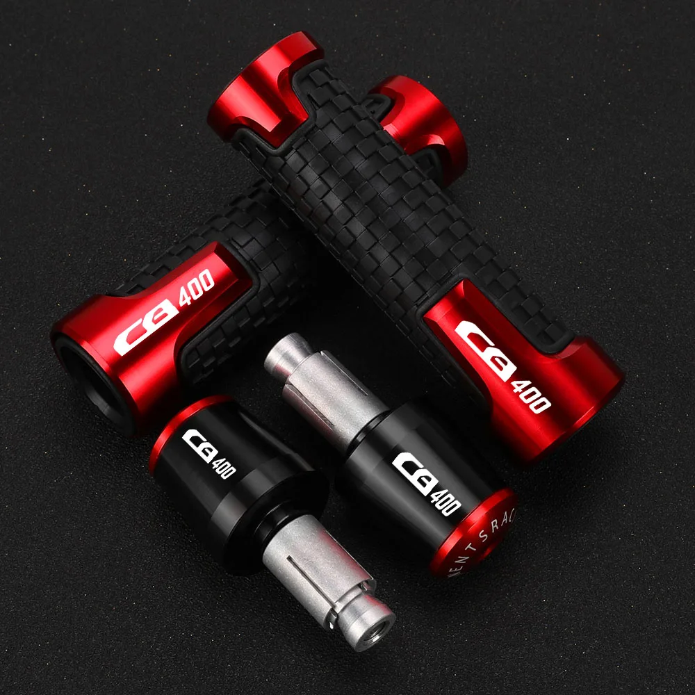 

22MM Motorcycle Accessories handlebar Grips Handle Bar Ends Plug Aluminum Part For HONDA CB400F CB 400F CB400 F 1989 1990 1991