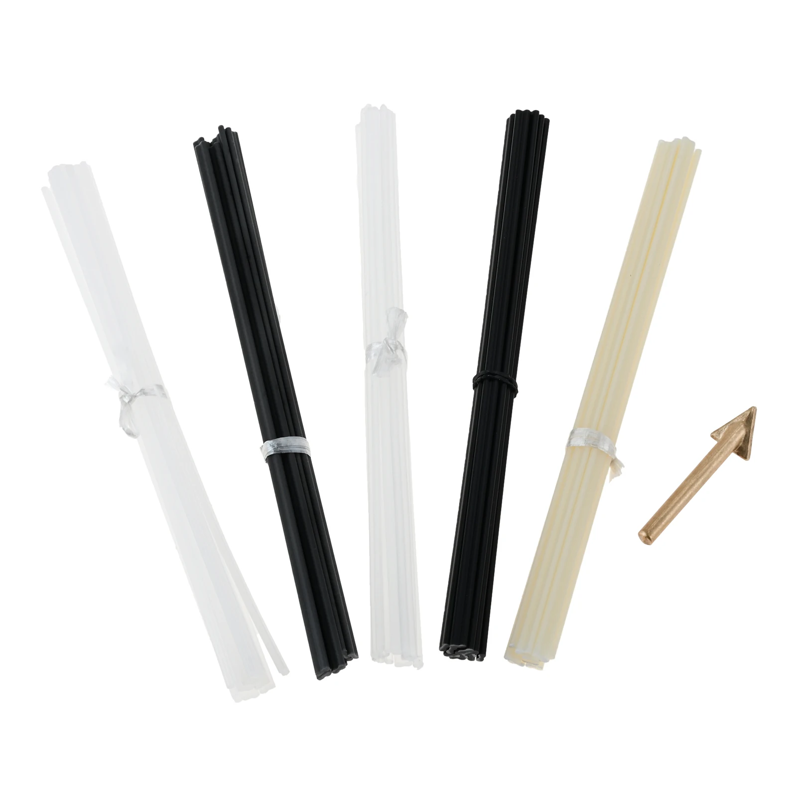 50pcs Plastic Welding Rods ABS/PP/PVC/PE Welding Stick with Soldering Iron Tip for Plastic Welder Gun Bumper Welding Repair 20CM