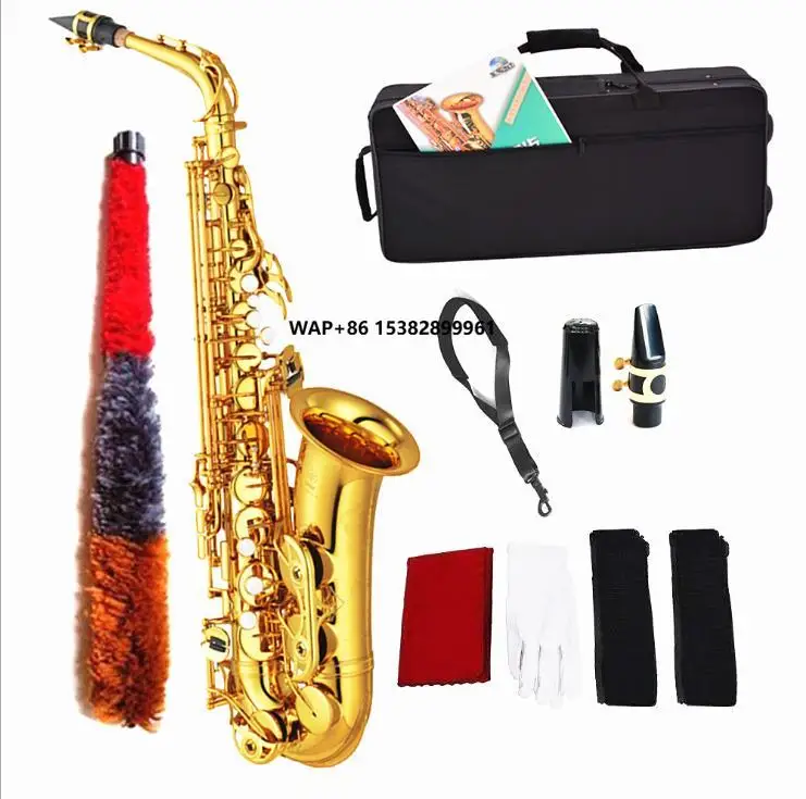 

Alto E Saxophone Beginner Professional Player/child Adult Yellow Saxophone in Music Instrument