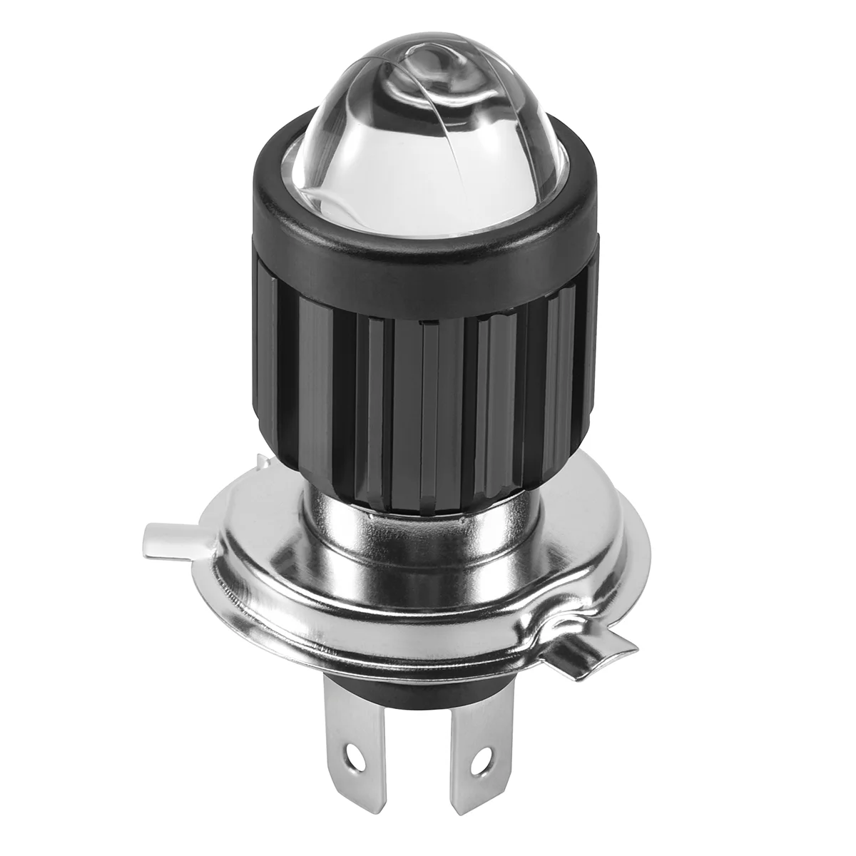 รถจักรยานยนต์ H4มินิโปรเจคเตอร์แอลอีดีไฟหน้าหลอดไฟคู่สีขาวสีเหลืองรถเอทีวีสกู๊ตเตอร์โคมไฟหลอดไฟหน้า