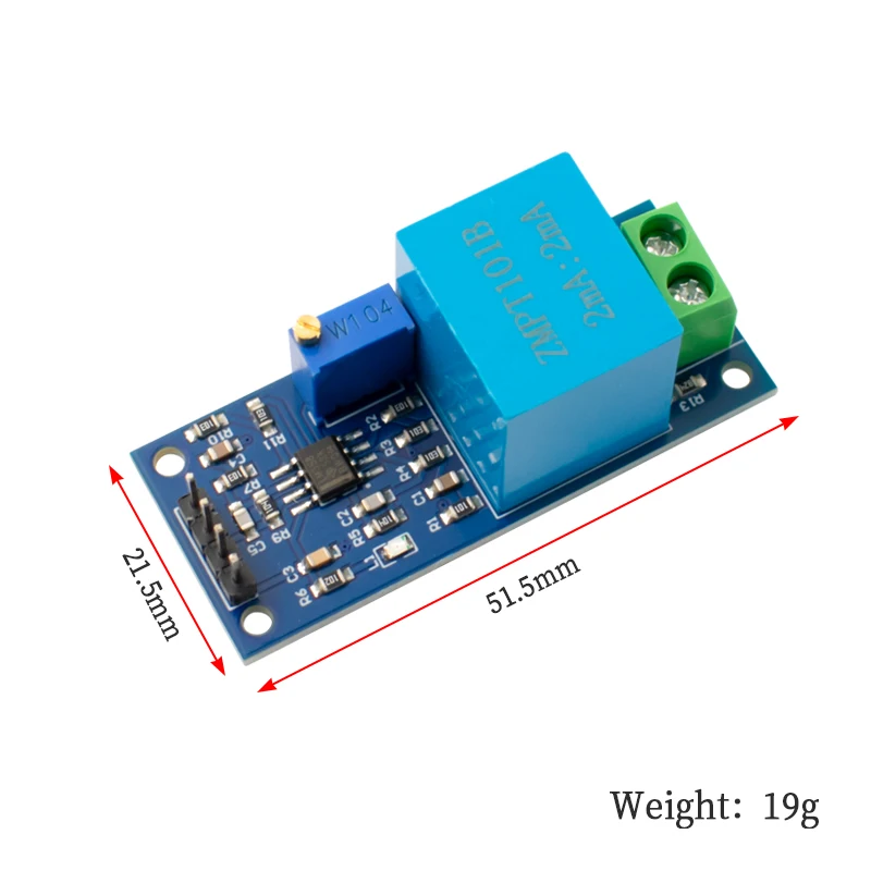 WAVGAT Active Single Phase Voltage Transformer Module AC Output Voltage Sensor for Arduino Mega ZMPT101B 2mA