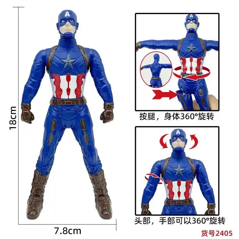 Hasbro Marvel Avengers 4 Endgame 18cm Super Hero Dolls Hulk Iron Man Captain America Thor Wolverine Action Figure Toys Fans Gift view 4