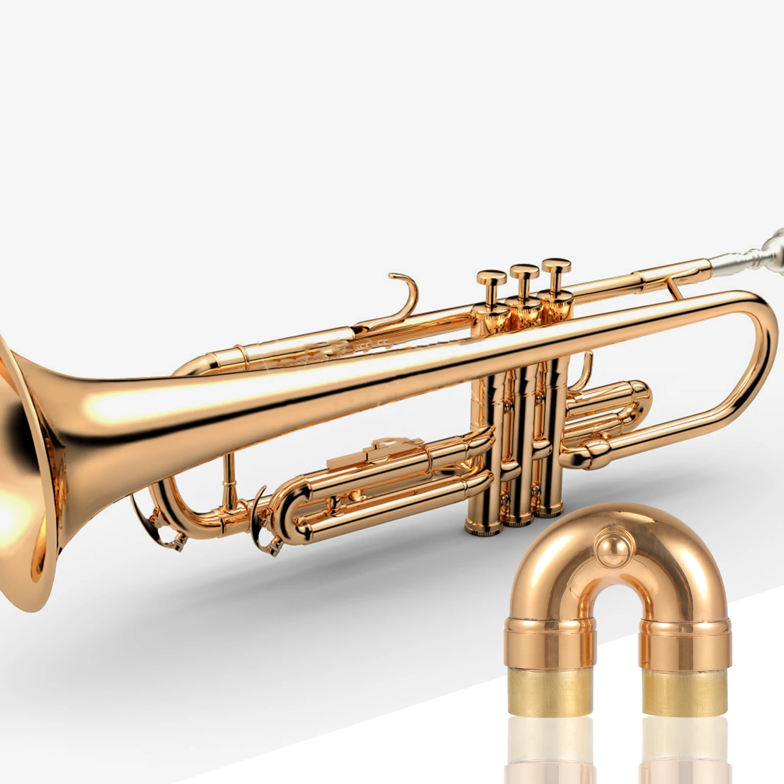

Small Elbow of Vocal Tube Musical Instrument Maintenance Accessories Big Neck Trumpet Brass Accessory Part