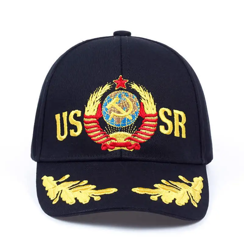 Fashion Adults Ball Hat Snapback Trucker Sports Soviet Red Embroidered Baseball Cap Outdoor Sunshade Duck Sun Tongue Men 8M45 4