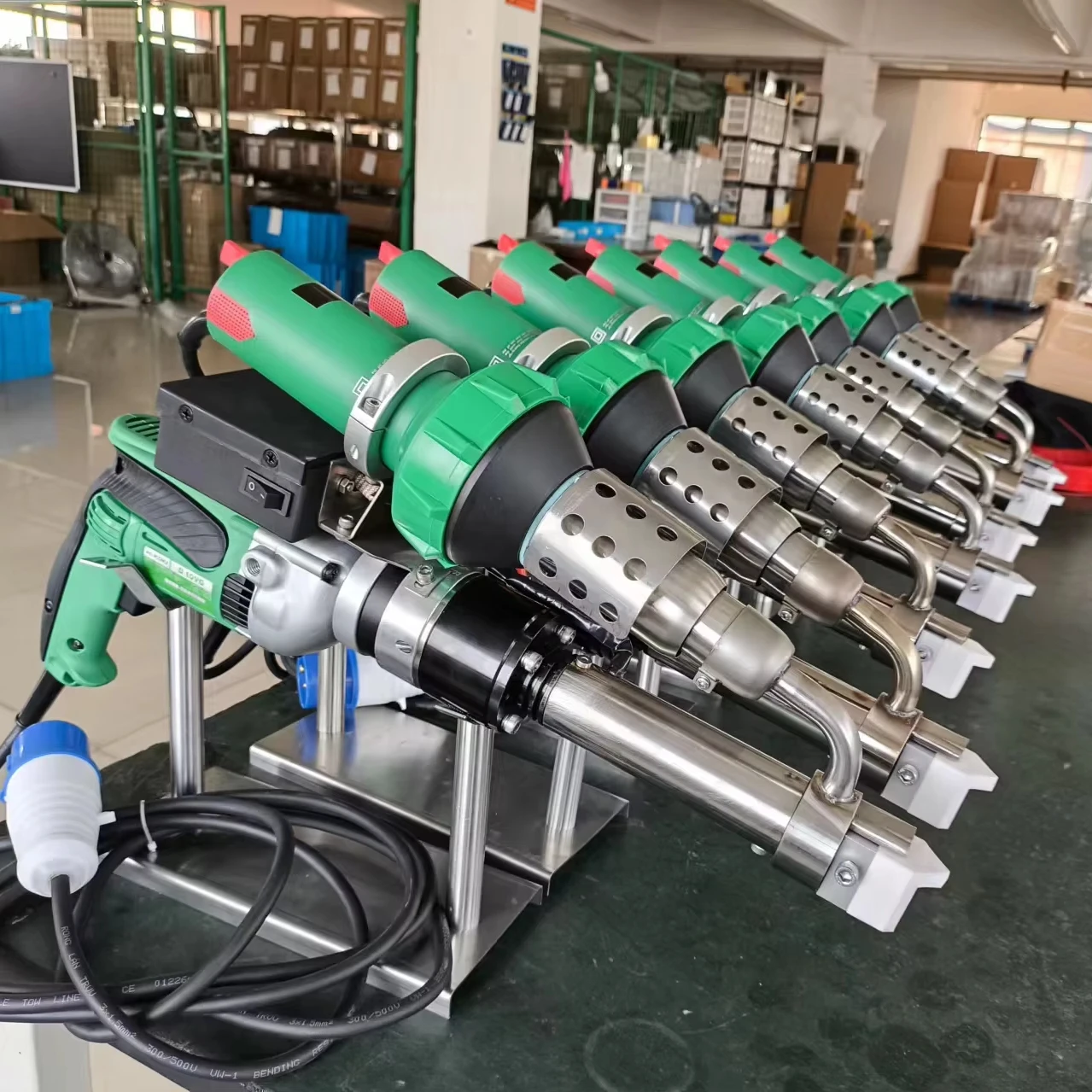 3600W Dual Heating Extrusion Welder  Geomembrane Plastic Extrusion Welder Pp Pipe Handheld Automatic Welding Extrusion G unun
