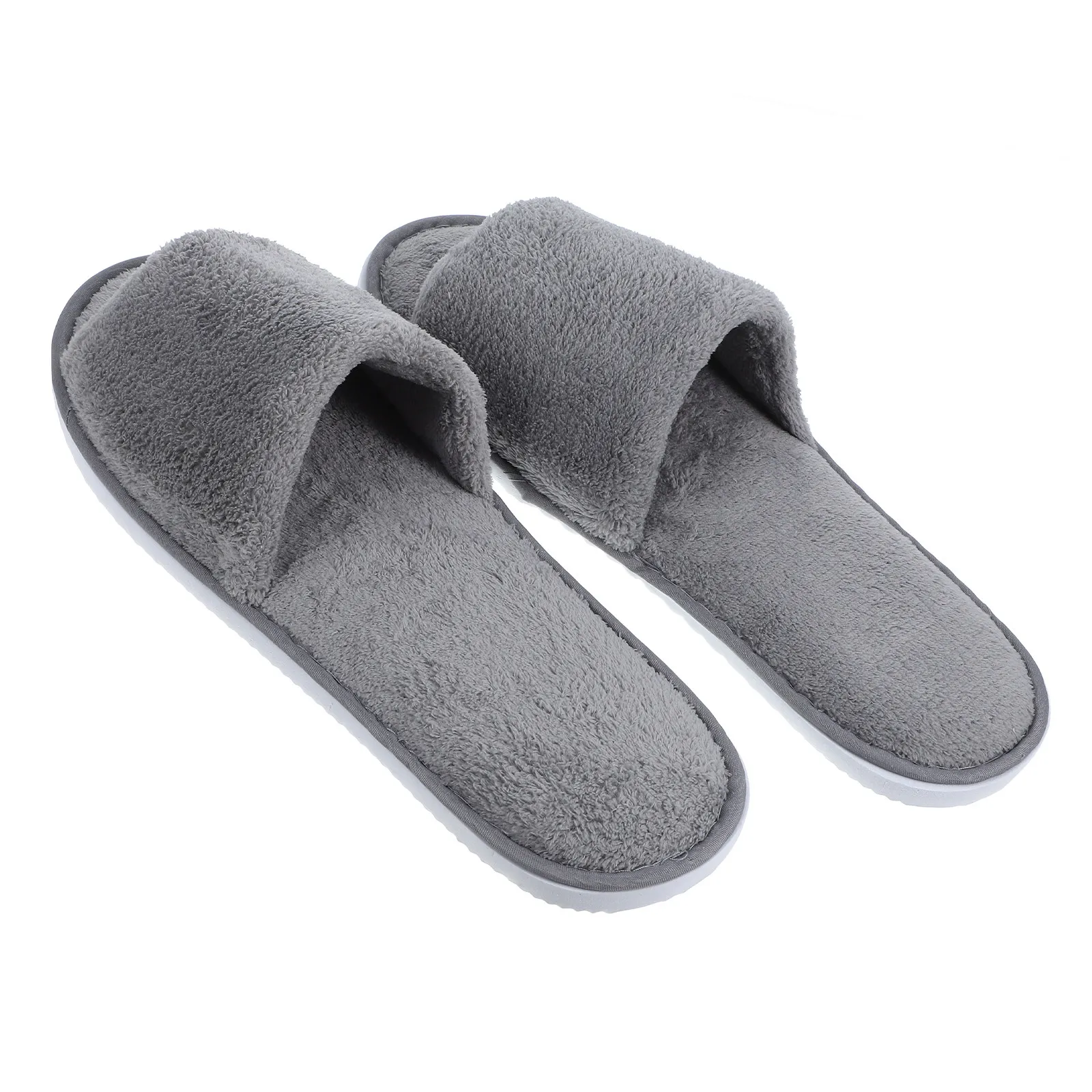 

Одноразовые тапочки для гостей отеля с закрытым носком, нескользящие, для спа-салонов, дома и путешествий, безопасные и устойчивые