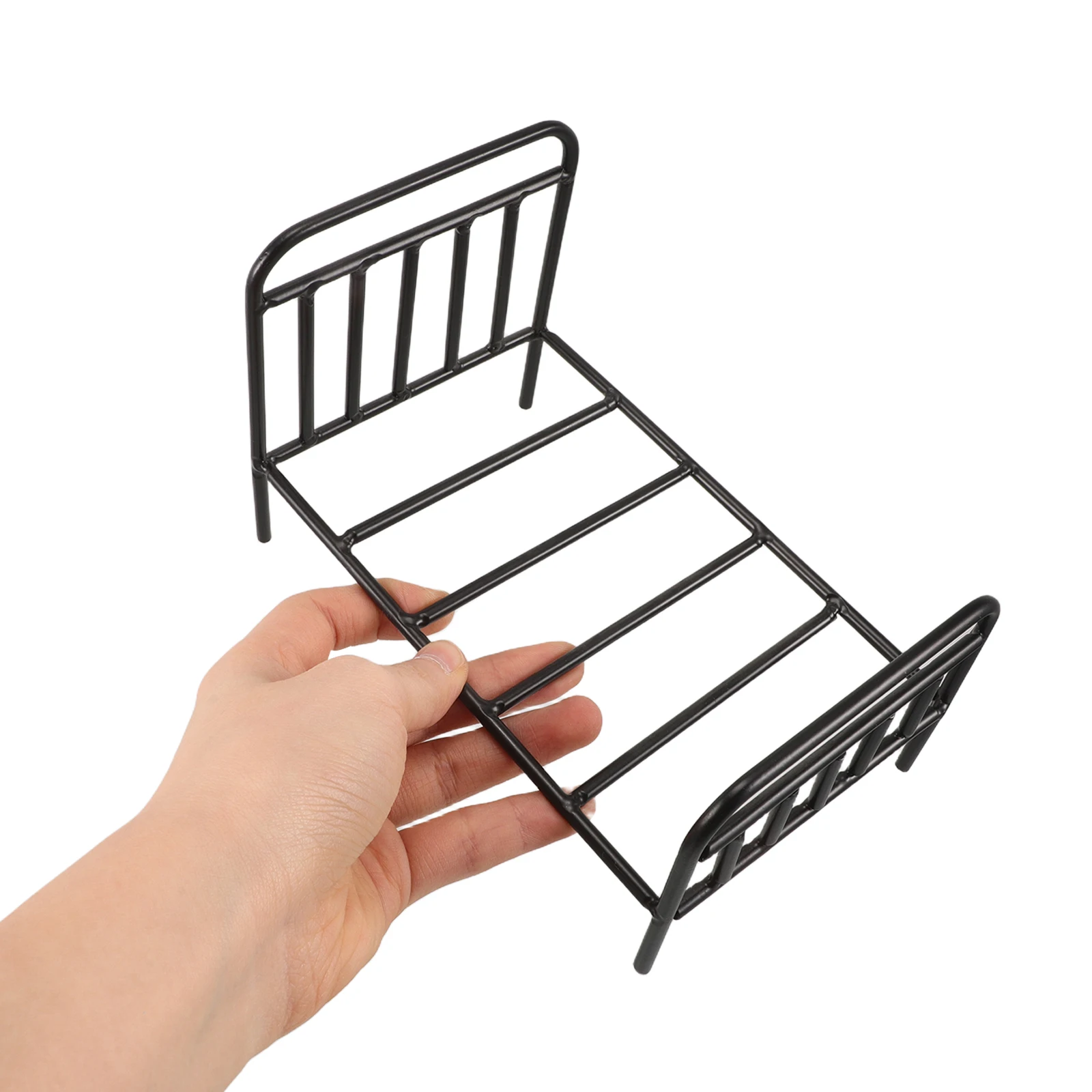 Support de Pot de fleur pour petit lit, ensemble de meubles en métal pour maison de poupée, accessoires de paysage