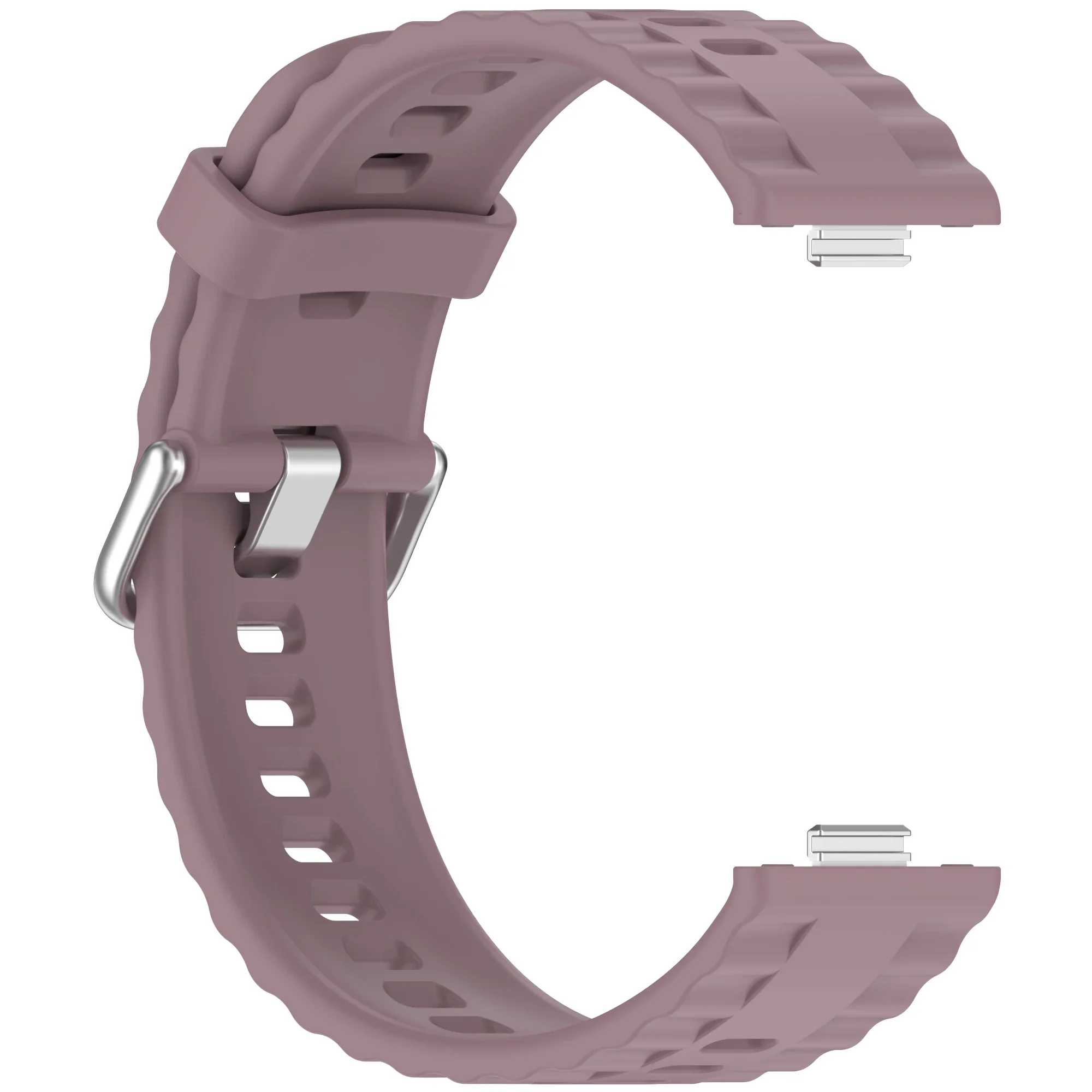 حزام سيليكون لساعة Huawei Watch Fit 4 Pro مقاوم للماء مع سيليكون بنمط بحري #4