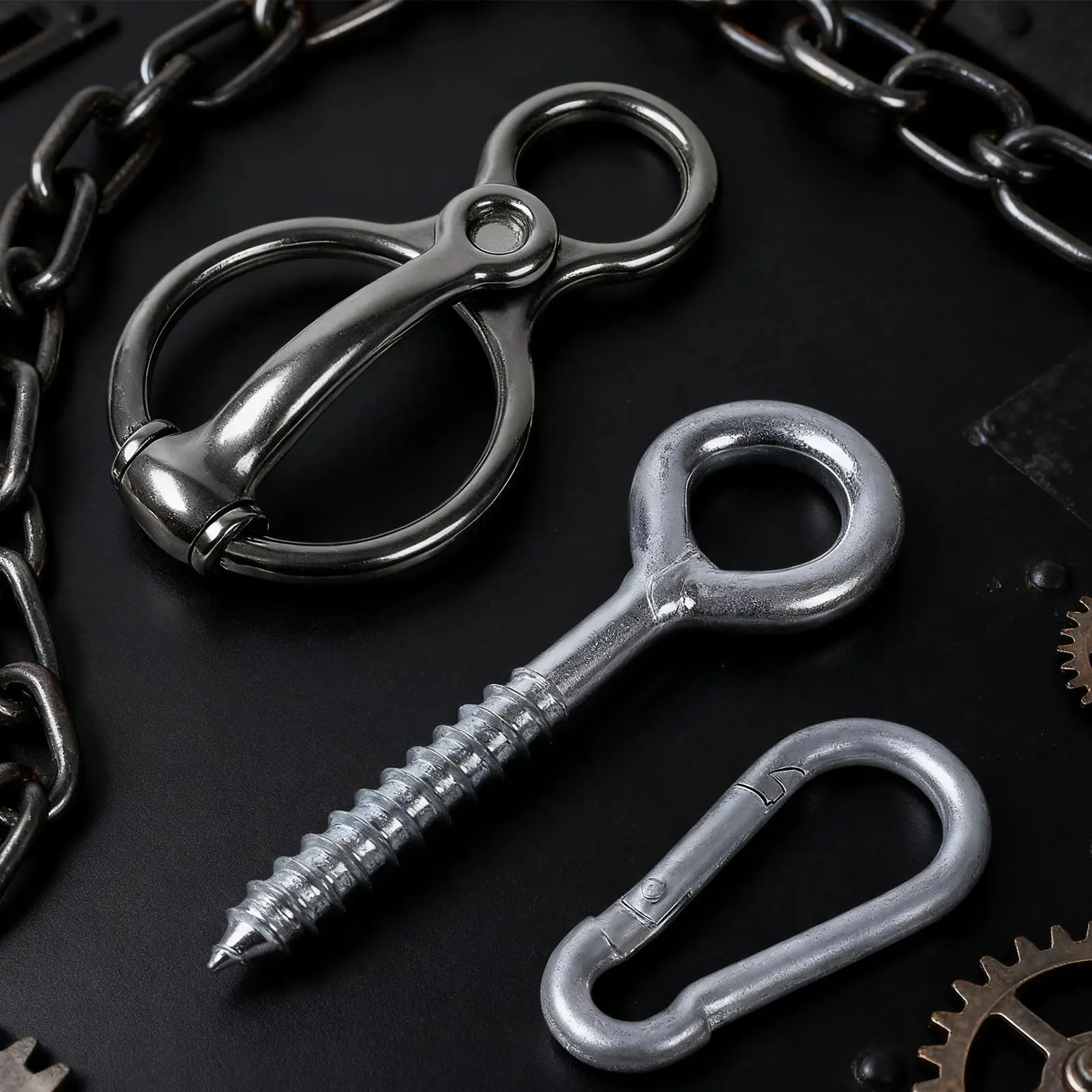 الحصان حبل حلقة الفولاذ المقاوم للصدأ معدات التدريب الإفراج السريع الحصان التعادل الدائري المقامى لستابل عربات الحظيرة غسل الرفوف #1