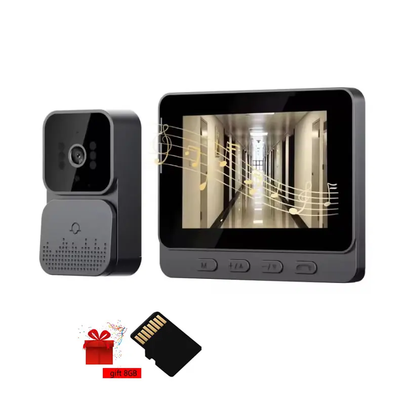 Doorbell Camera Smart Wireless  For Security Home Apartment 4G Video Intercom Camera Inteligente Night Vision 4.3 Inch HD Screen