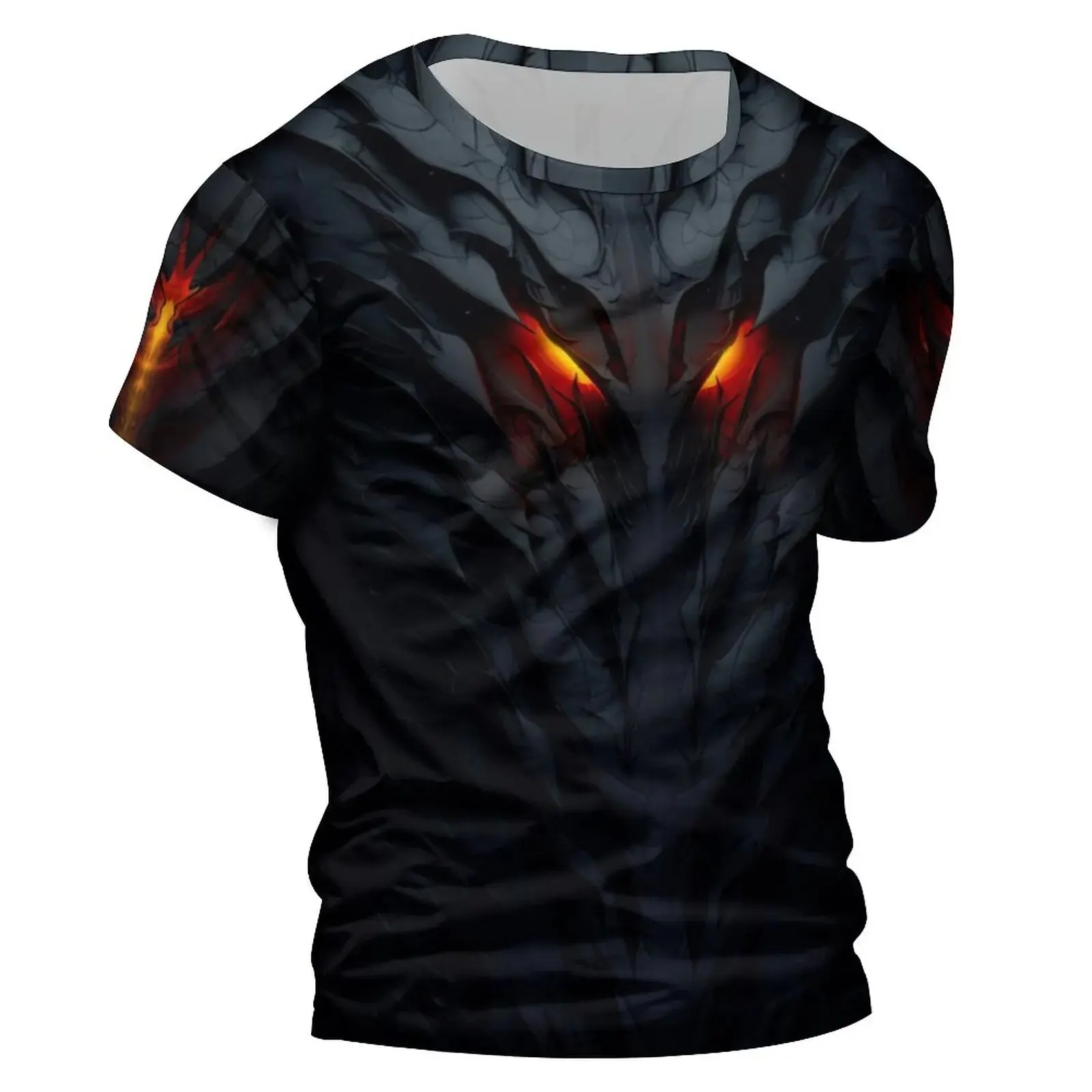 Camiseta 3D con diseño innovador, ropa inspirada en armadura oscura y mecánica, superventas