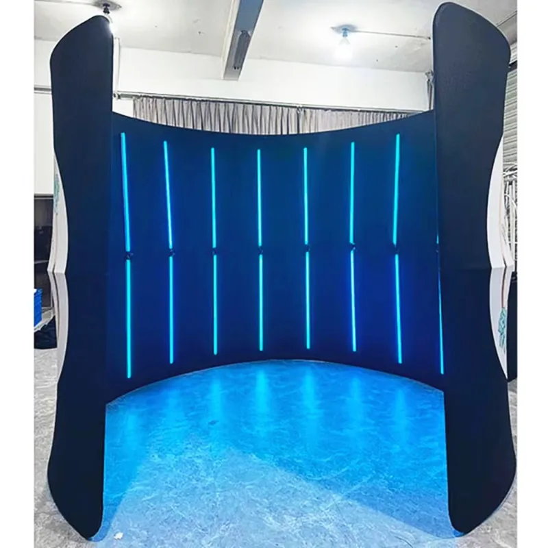 2026 New 360 Degree Inflatable Photo Booth with LED Fill Light, 3 Doors, Waterproof, Remote Control, Metal Photo Booth Tent