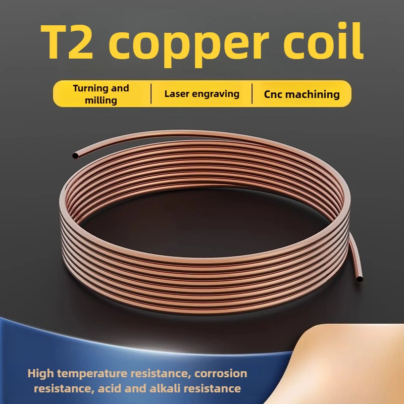 

Soft Copper Coil Tube, 2-16mm, for AC Refrigeration (Red Copper)