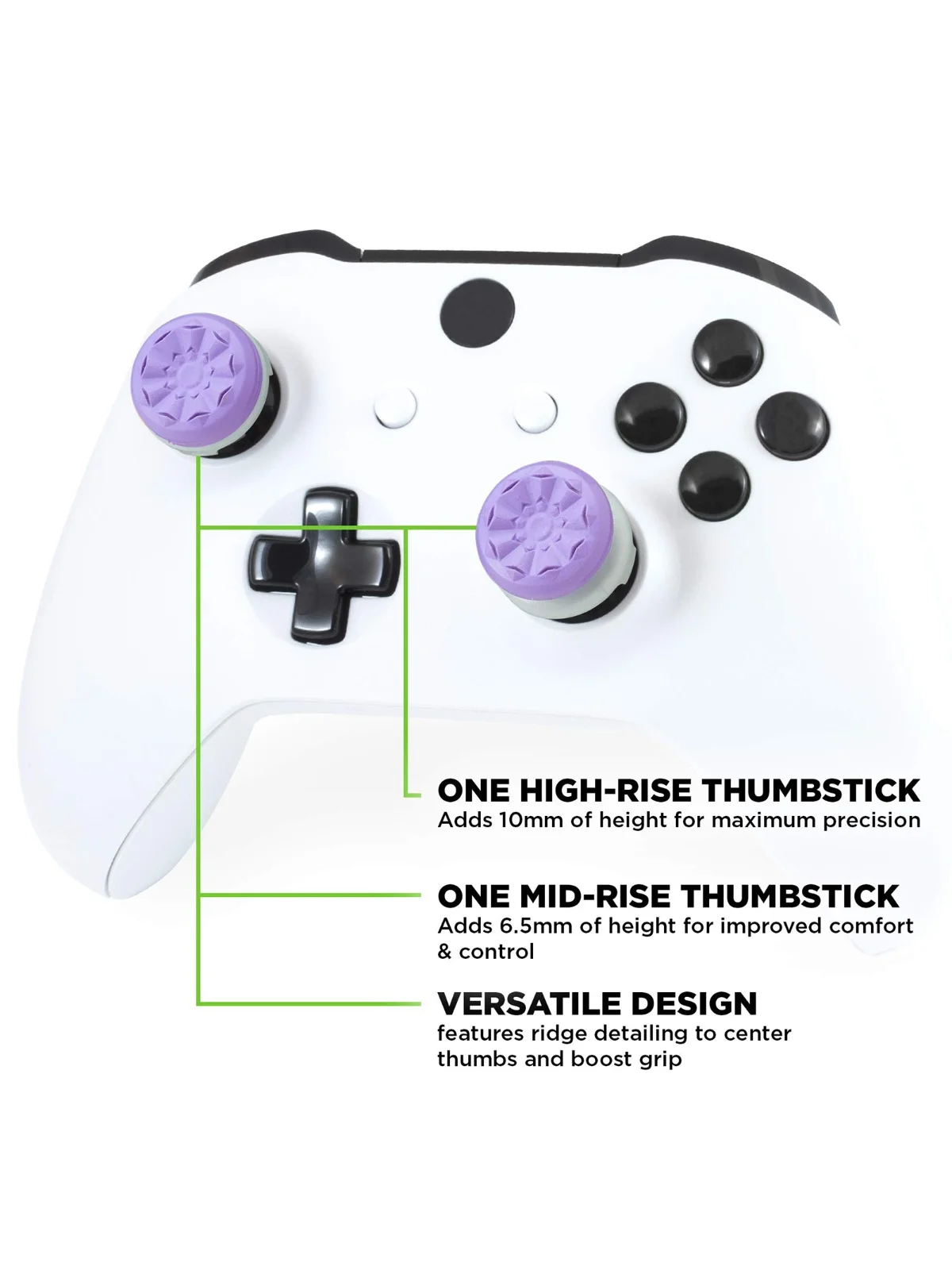 NEU 2PCS Freek Galaxy Professional Thumbstick (Lila Schwarz & Weiß) für Xbox Series X/S Thumbstick – Detail 3
