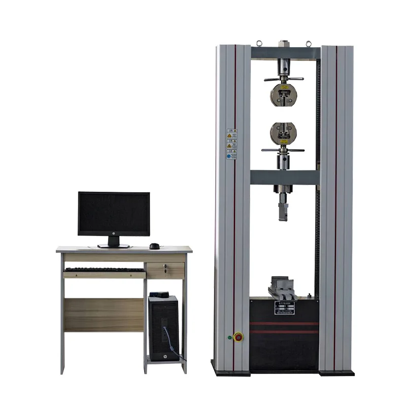 Microcomputer-controlled universal tensile testing machine, plastic rubber steel tensile strength tester