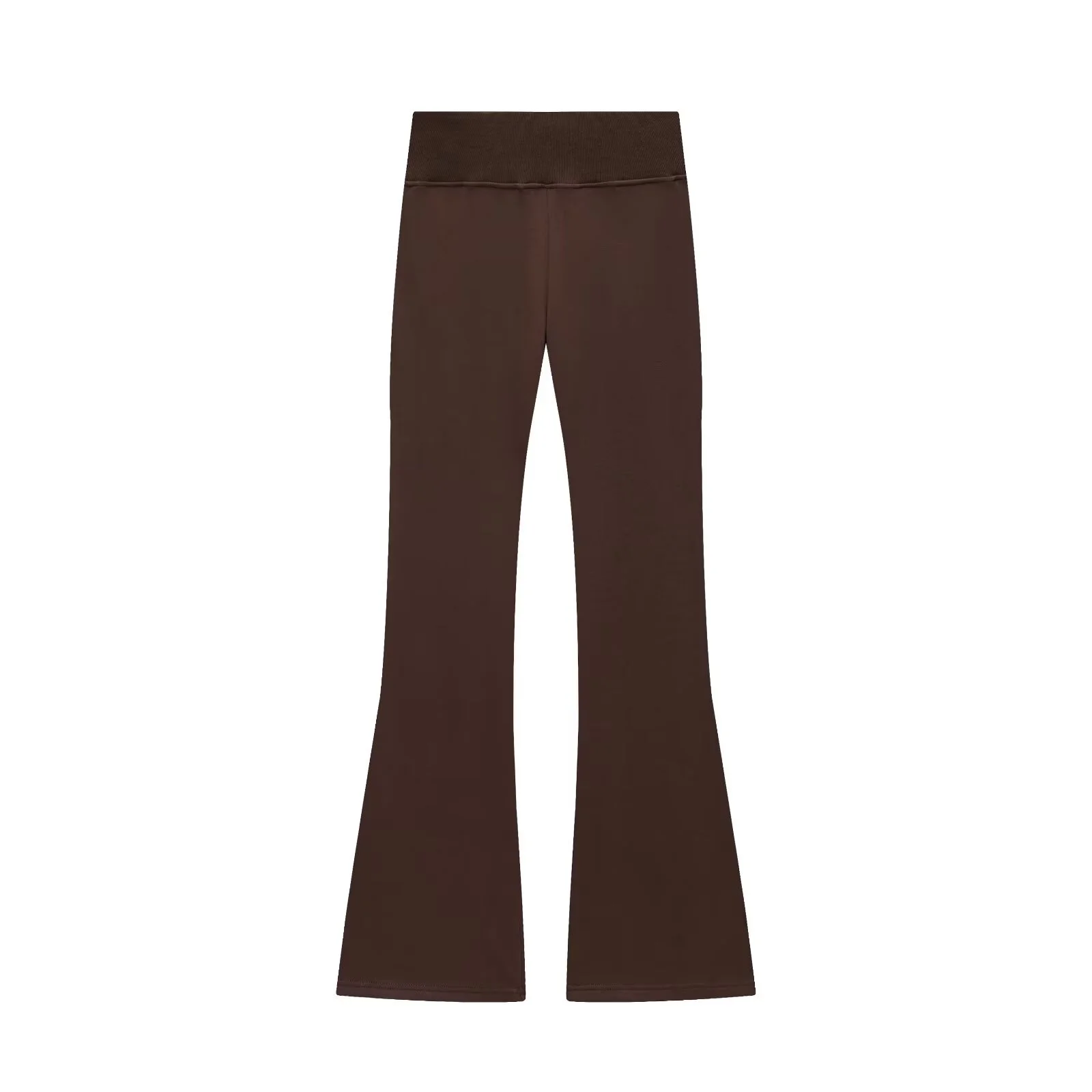 سترة صوفية نسائية جديدة لخريف 2025 ذات طية صدر السترة وأكمام طويلة وسحاب + بنطلون تيري واسع عالي الخصر