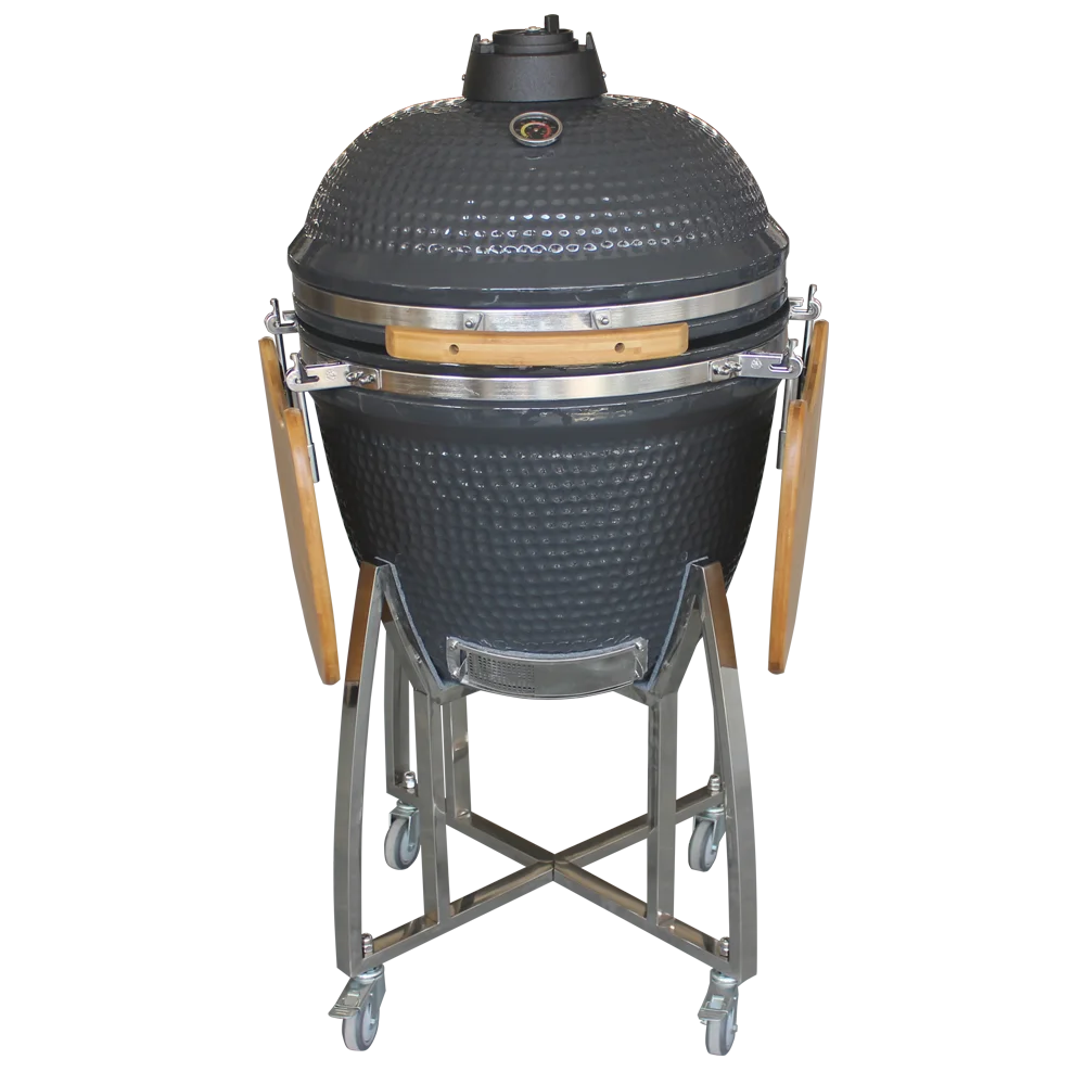 

Auplex Big Green Kamado 23,5-дюймовый садовый барбекю с многофункциональной пароваркой и грилем