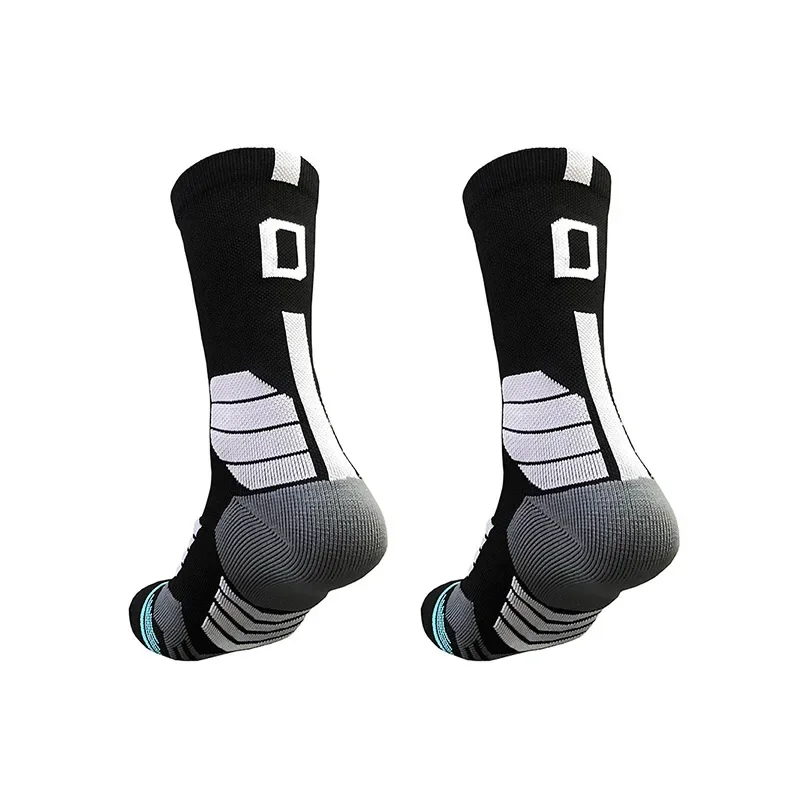 Professional Basketball Socks With Number Spliceable Compression Adults Elite\'s Sports Socks Breathable Running Cycling Socks