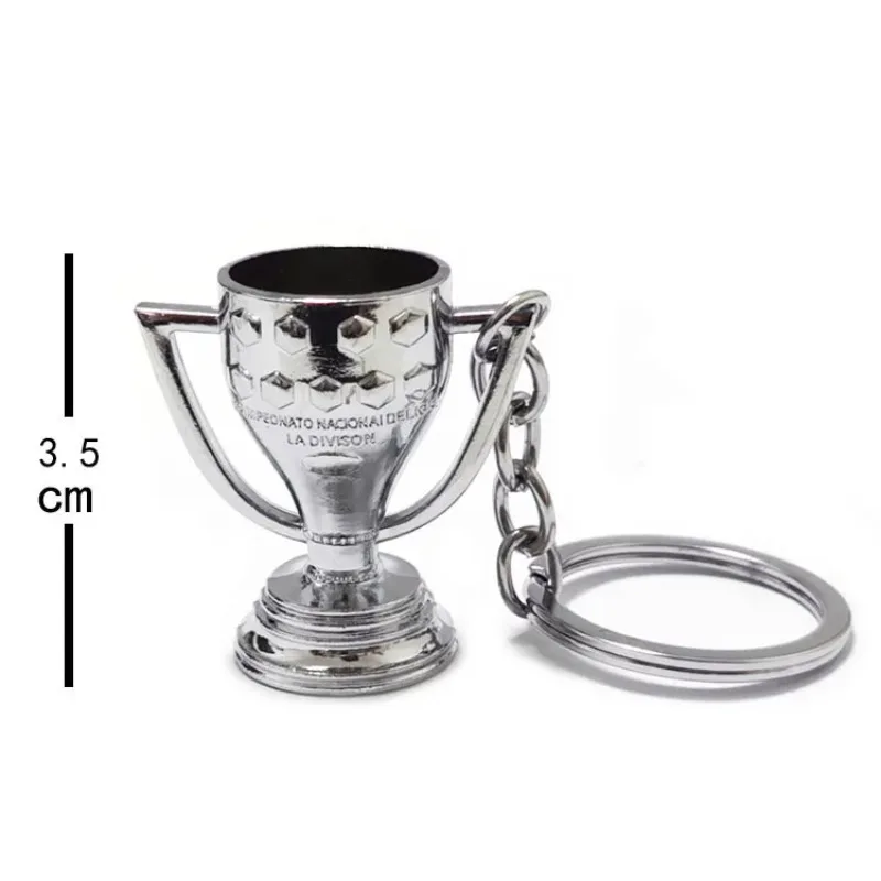 Football Trophy Ornament Fan Metal Solid Keychain Doll Doll Accessories Tabletop Ornaments Pendant Gifts