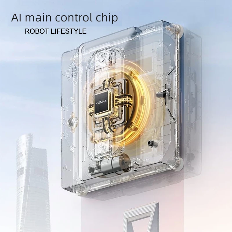 Robot limpiador de ventanas, limpiador robótico para vidrio sin marco, alta succión, 3000Pa, eléctrico, inteligente, automático