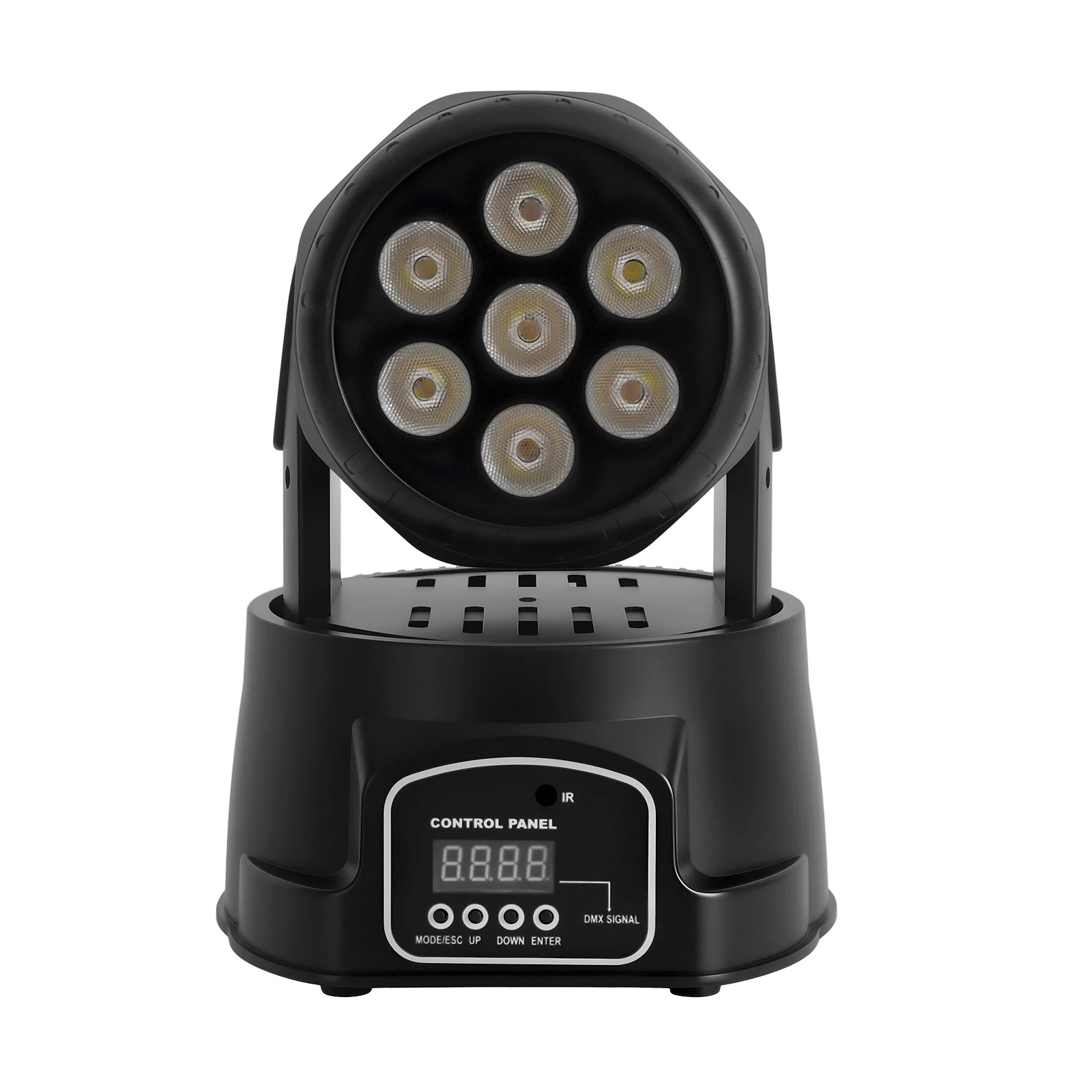 7x10W Moving Head LED Wash Licht RGBW 4in1 Party-Licht DMX 512 für DJ Disco Hochzeit Party Nachtclub Licht-Performance – Detail 13