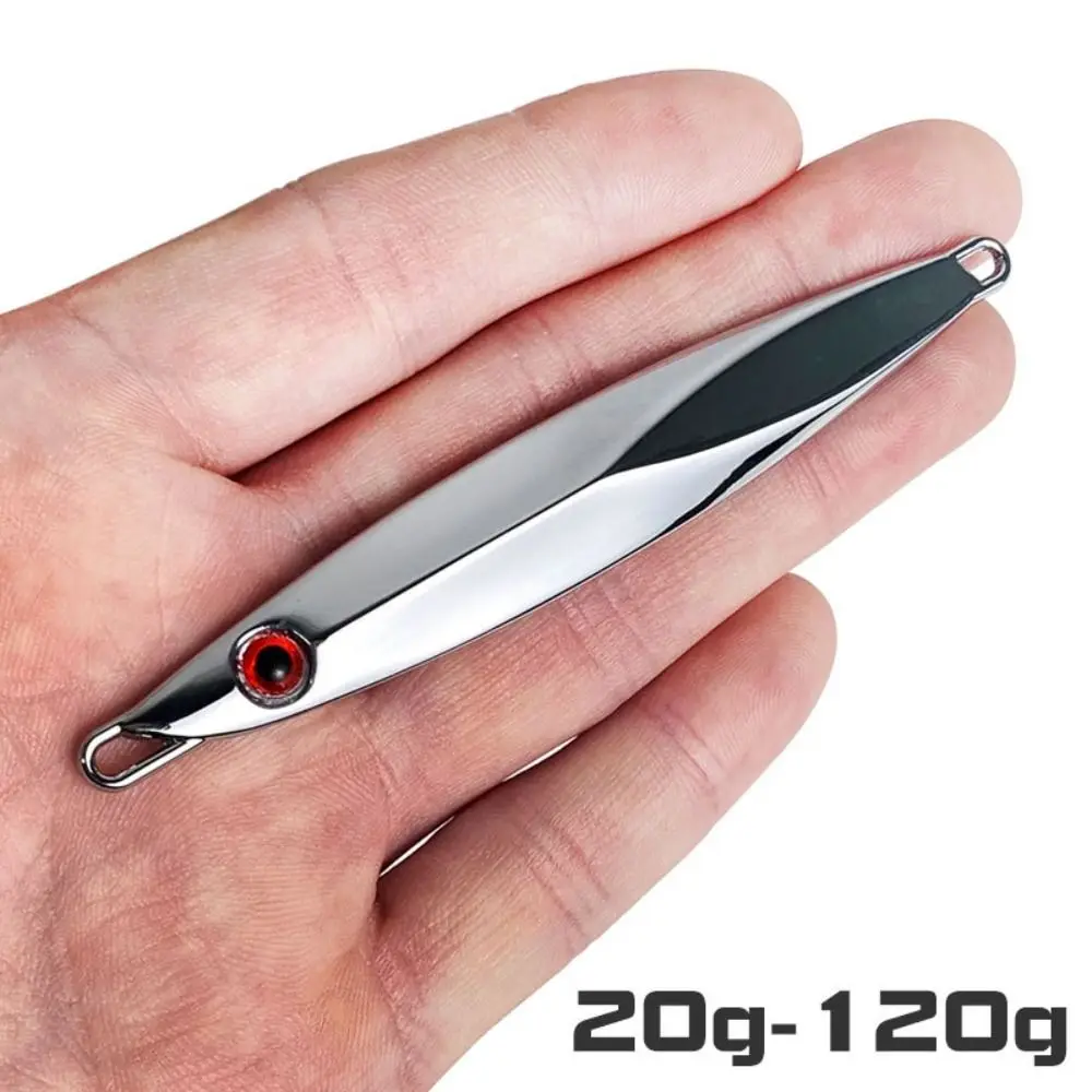 20g 30g 40g 60g 80g 100g 120g Fishing Lure Accessories Silver Zinc Alloy Metal Jig Lure Spinning Baits Fishing