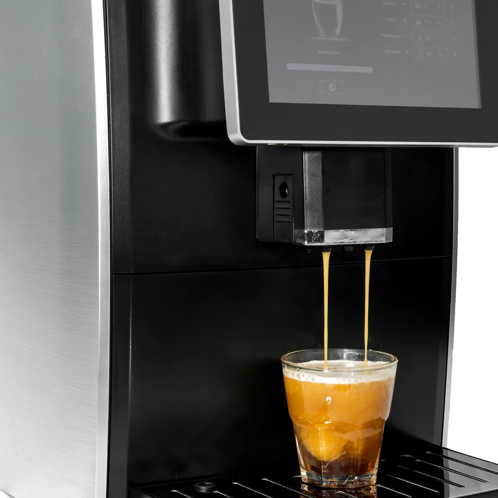 Commercial Large Display Screen 19Bar TFT Display Automatic Professional Espresso Machines for Outdoor