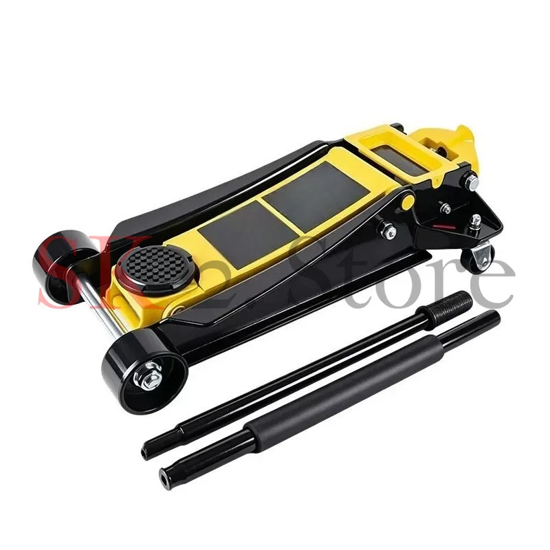 Horizontal hydraulic jack Vehicle-mounted double pump jack labor-saving 3-ton SUV tire replacement tool for car repair