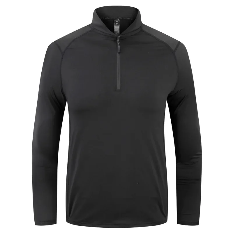 Men's Gym Muscle Tights Ice Silk Breathable Running Training Clothes Autumn and Winter Quick Dry Outdoor Cycling Sportswear