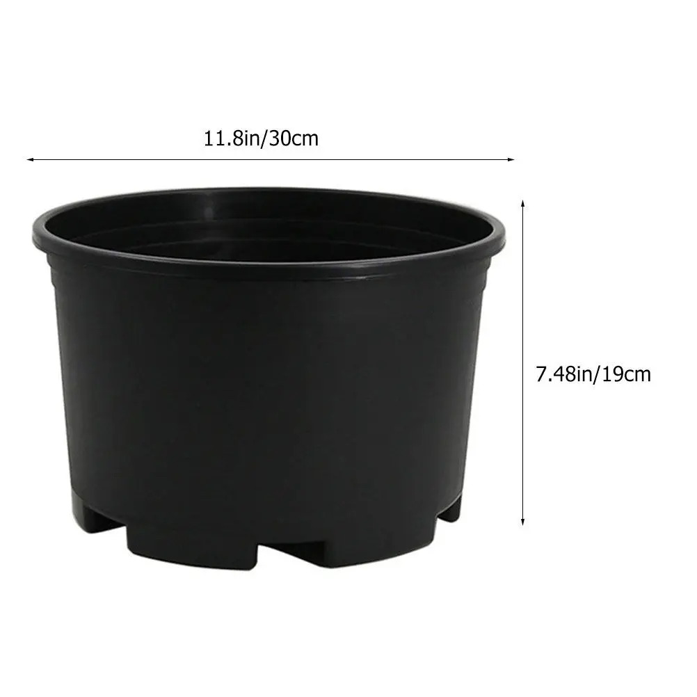 Multipurpose Plastic Flower Pots Flower Planter for Gardening Outdoor Indoor Use Sturdy Lightweight Plant Nursery Accessory