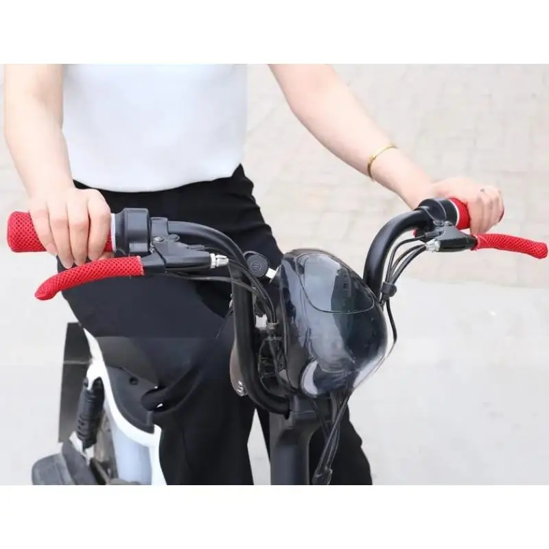 4Pcs Breathable Handlebar Covers For Motorcycle Universal Summer Sweatproof Anti Slip Brake Clutch Lever Soft Cover Decorative