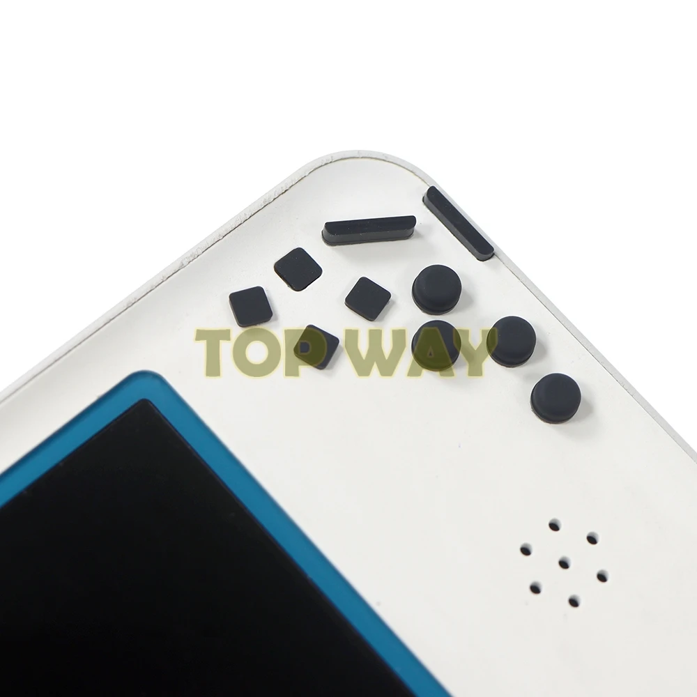 30 juegos de cubiertas de pies de tornillo de repuesto para consola de juegos NDSi XL LL, cubierta de pies de tornillo, tapón de almohadilla de goma para NDSIXL