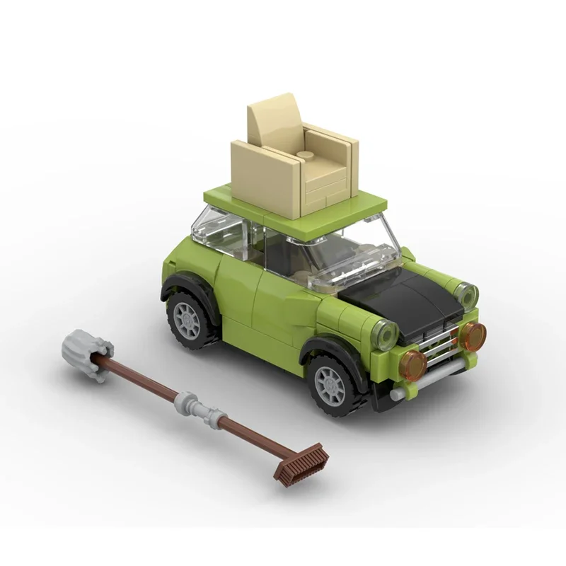 Car Series Moc Building Blocks Mr. Bean Mini Mark III Model Technology Bricks Legendary Sportscar DIY Toys For Kids Children - Image 3