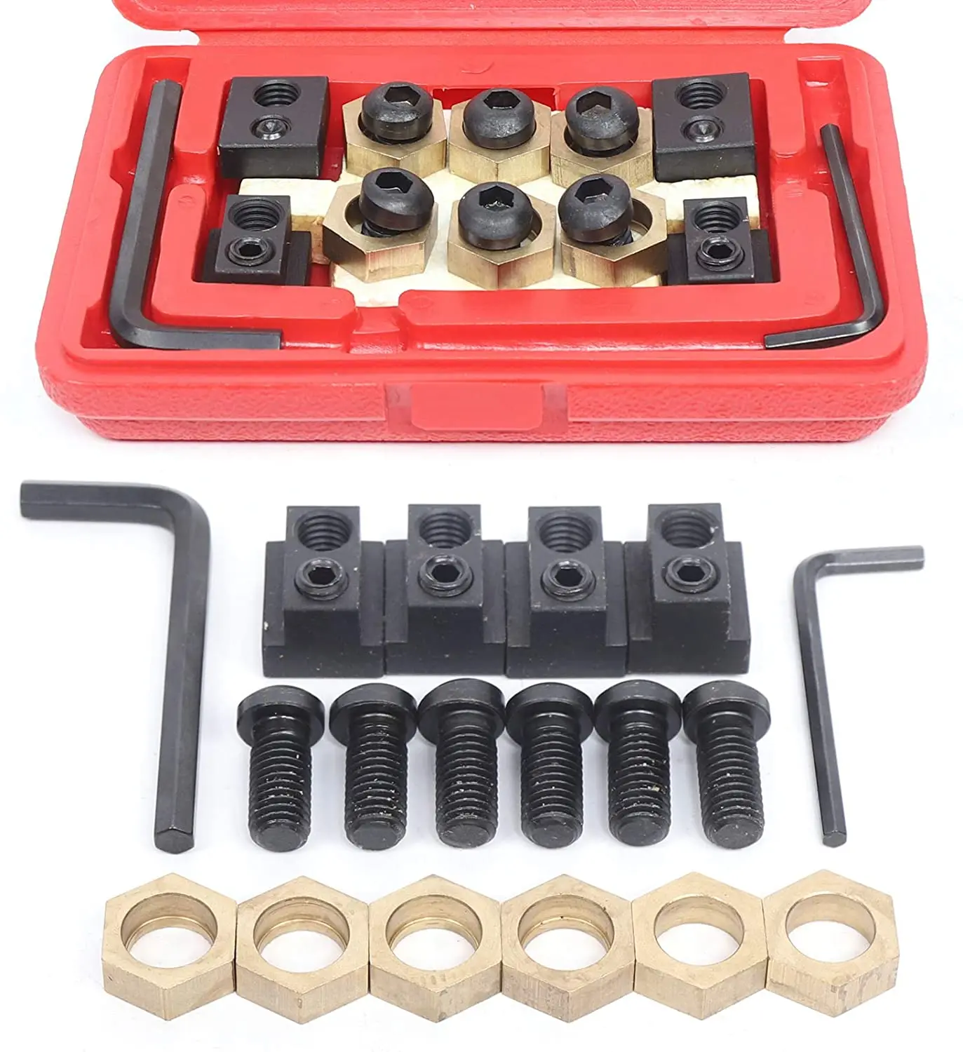 

5/8"T-Slot Eccentric Clamping Kit Stud For CNC Milling Machine Work Table Copper