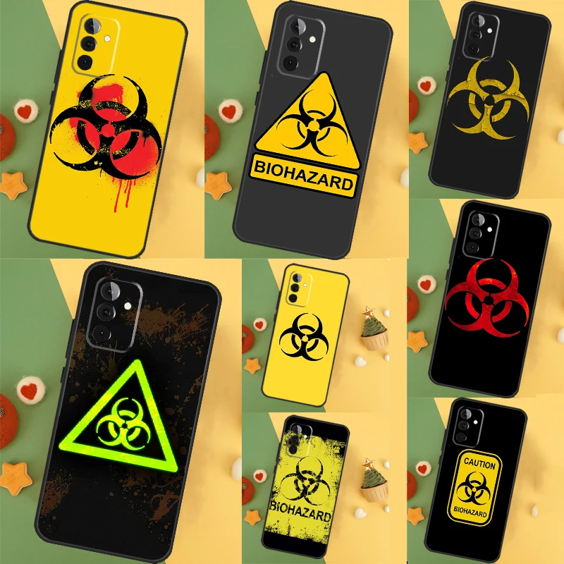 Biohazard Symbol Logo Cover For Samsung Galaxy A15 A25 A35 A55 A52 A32 A12 A14 A34 A54 A51 A71 A53 A33 A13 Case