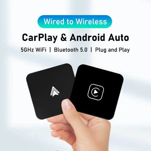 Mini caja Dongle con cable a Carplay inalámbrico Android Auto para Audi Toyota Mazda Nissan Chevrolet Suzuki Subaru Kia Ford Opel Skoda